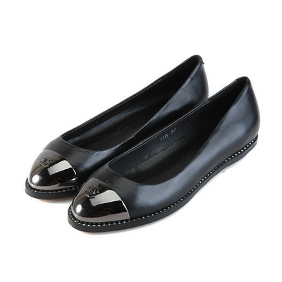 CHANEL Shallow mouth flat shoes Women--116